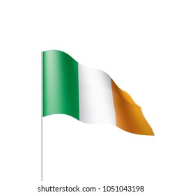 Ireland flag, vector illustration