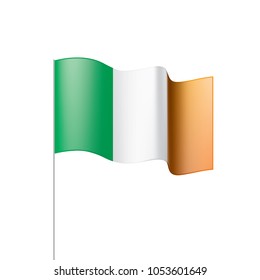 Ireland flag, vector illustration