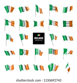 Ireland flag, vector illustration