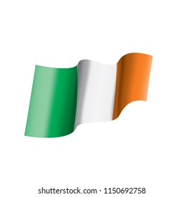 Ireland flag, vector illustration