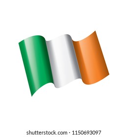 Ireland flag, vector illustration