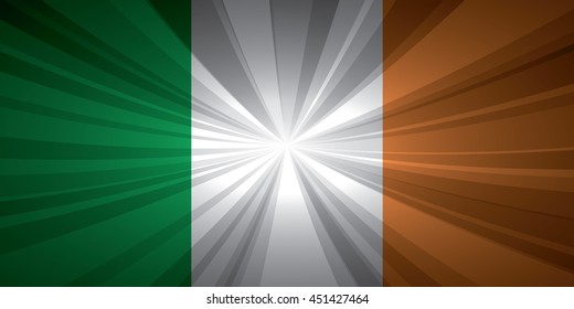 Ireland flag vector illustration.