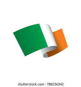 Ireland flag, vector illustration