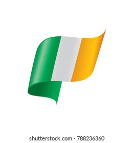Ireland flag, vector illustration