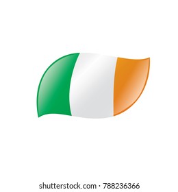 Ireland flag, vector illustration