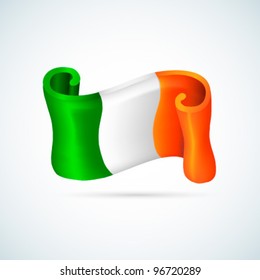 Ireland flag - vector illustration