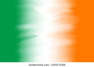 Ireland flag vector illustration in abstract modern style for web background or print on paper, fabric.