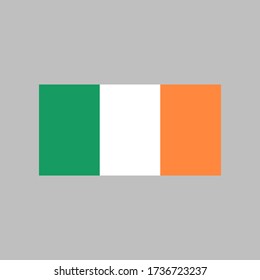 Ireland flag vector illustration in high quality for ui and ux, website or mobile application