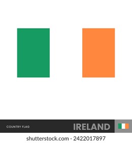 Irland Flag, Vektorgrafik-Vorlage