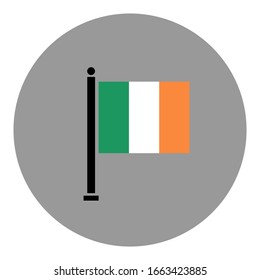 Ireland flag vector isolated illustration