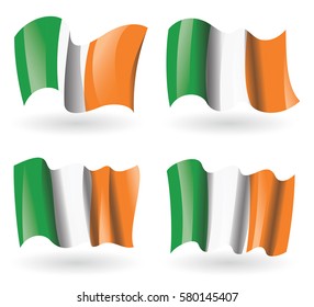 Ireland Flag Waving Set