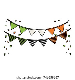 Ireland flags pennants