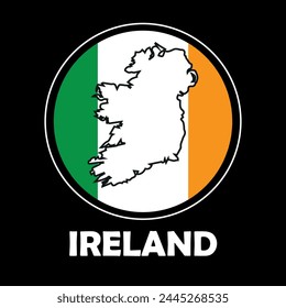 Ireland graphic print , Abstract fashion drawing and creative design for t-shirts, mugs, graphic tee, sweatshirt, cases, etc. Illustration in modern style for clothes.