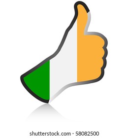ireland hand giving ok