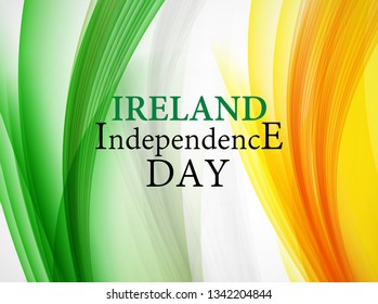 Ireland Independence Day Background Vector Illustration EPS10 