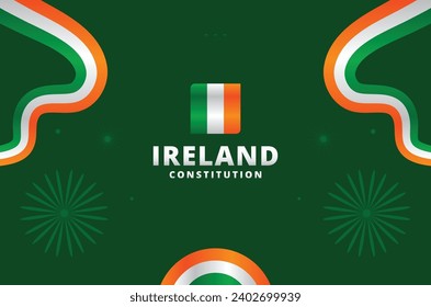 Ireland Independence Day Design Background