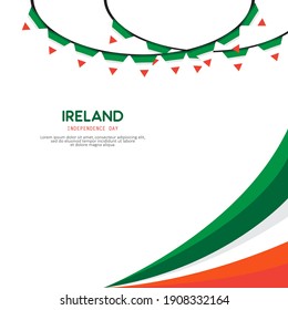 Irland Independence Day Vektordesign-Vorlage