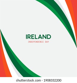 Ireland Independence Day vector concept template design
