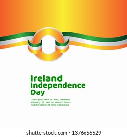Ireland Independence Day Vector Template Design Illustration