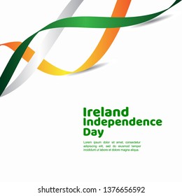 Ireland Independence Day Vector Template Design Illustration