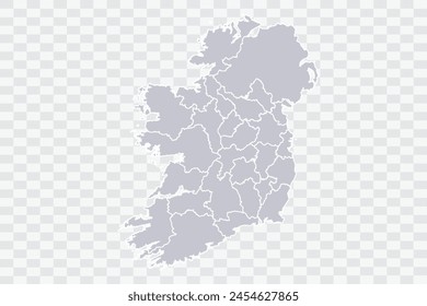 Ireland Map Cloud Color on White Background quality files Png