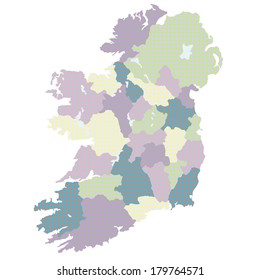 Ireland map Country