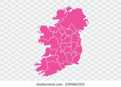 Ireland Map Fuscia Color Background quality files png