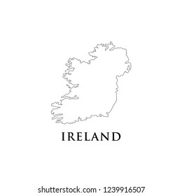 Ireland map icon vector illustration.
