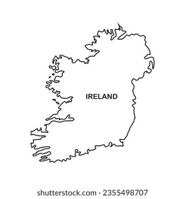 Ireland map icon vector illustration symbol design