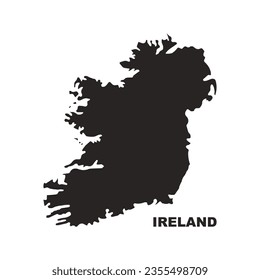 Icono de mapa de Irlanda - diseño de símbolo de ilustración