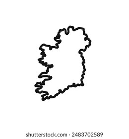 Irlanda mapa icono Vector conjunto colección para Web