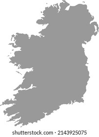 Ireland map on  png or transparent  background,Symbols of Ireland. vector illustration