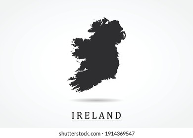 Ireland Map on white background - Vector illustration eps 10