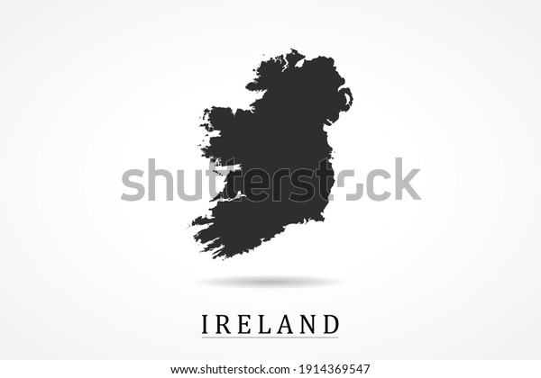 Ireland Map on white background - Vector illustration\
eps 10