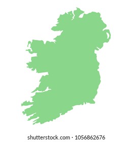 Ireland map silhouette