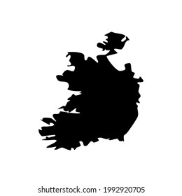 IRELAND MAP VECTOR ILLUSTRATION ICON CREATIVE DESIGN