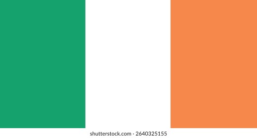 Ireland national flag. Flag of Ireland