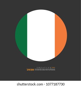 Ireland  national flag background texture.vector illustration.