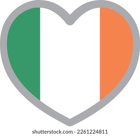 Ireland national flag icon vector Illustration material