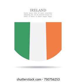 Ireland national flag vector icon