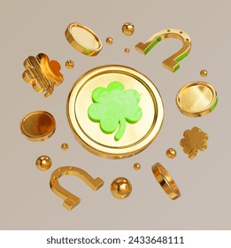 ireland patrick's day clever 3d vector