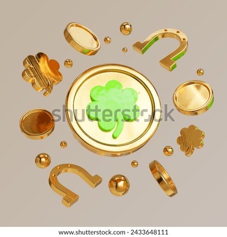ireland patrick's day clever 3d vector