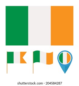 Ireland. pattern for decoration, decoration and design. flag from the same series