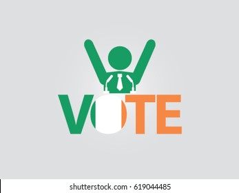 Ireland Podium Politician Celebrate Vote