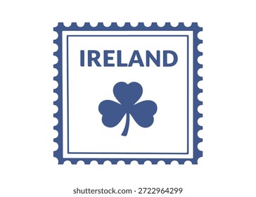 Icono de Vector de sello postal de Irlanda sobre un fondo blanco
Sello de Vector sobre un fondo blanco