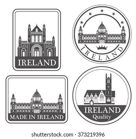 Ireland. Rubber and stamp