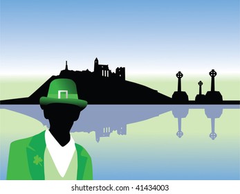 ireland scenery vector