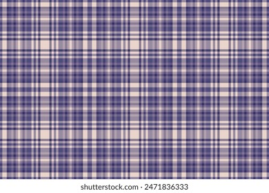 Ireland textile pattern fabric, cowboy vector seamless tartan. Yard check background texture plaid in indigo and light colors.