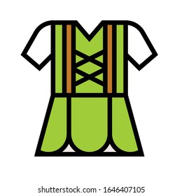 Ireland traditional clothing icon, Saint patrick's day related vector illustration
