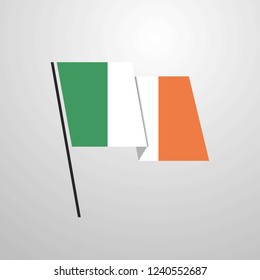 Ireland waving flag